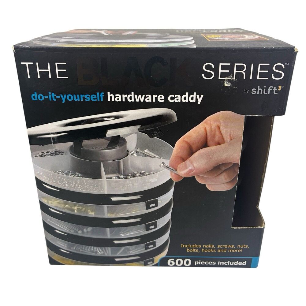The Black Series by shift do it yourself Hardware Caddy with 600 Pieces Included